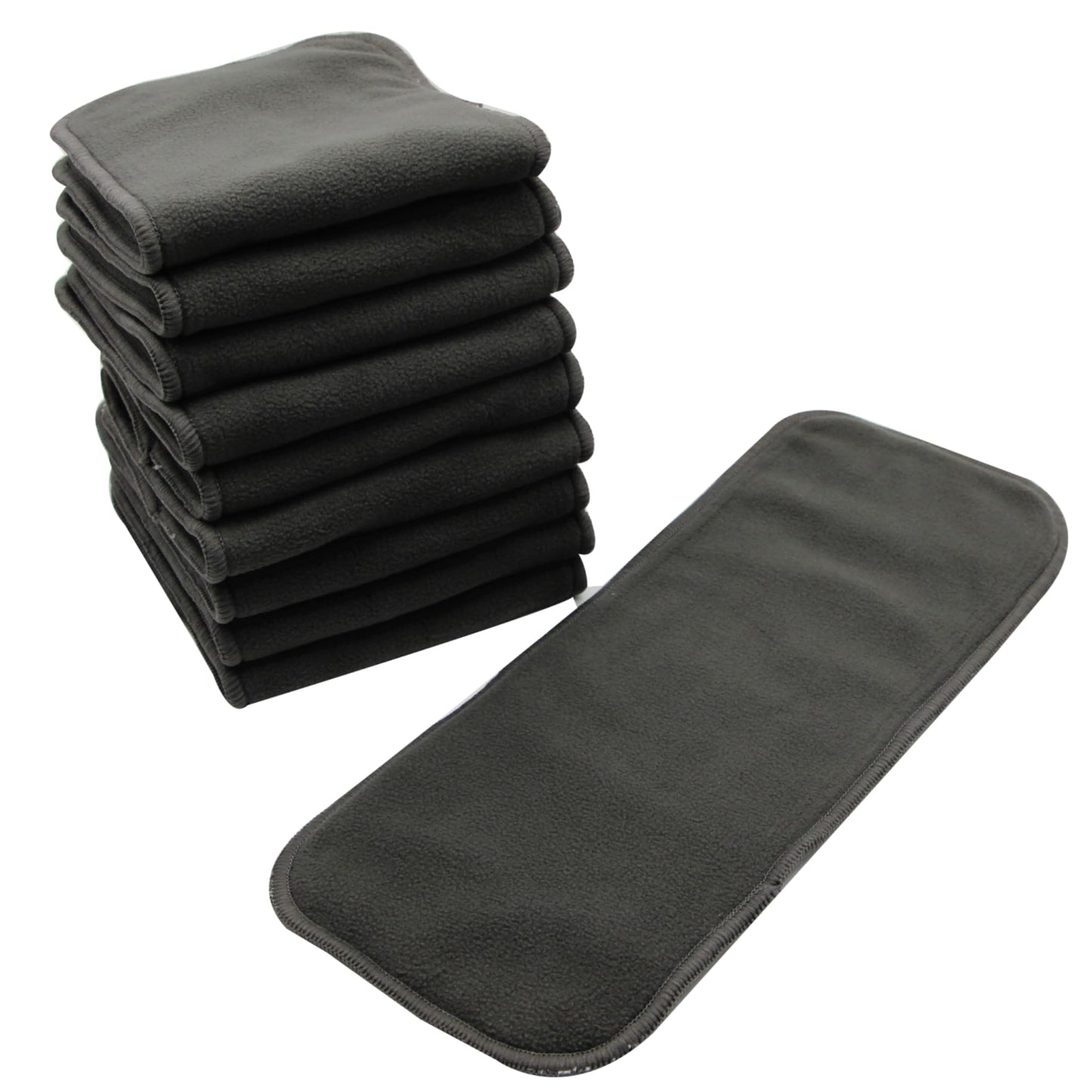 Microfiber Inserts for Cloth Diapers (10pcs-4 Layers Microfleece Inserts)