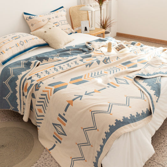 New Cotton Four-Layer Gauze Blanket for Summer Use